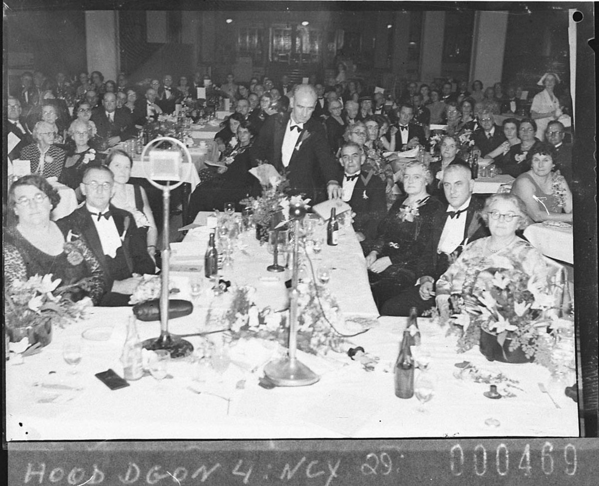 Welsh Society dinner at David Jones, Sydney city centre (1938)