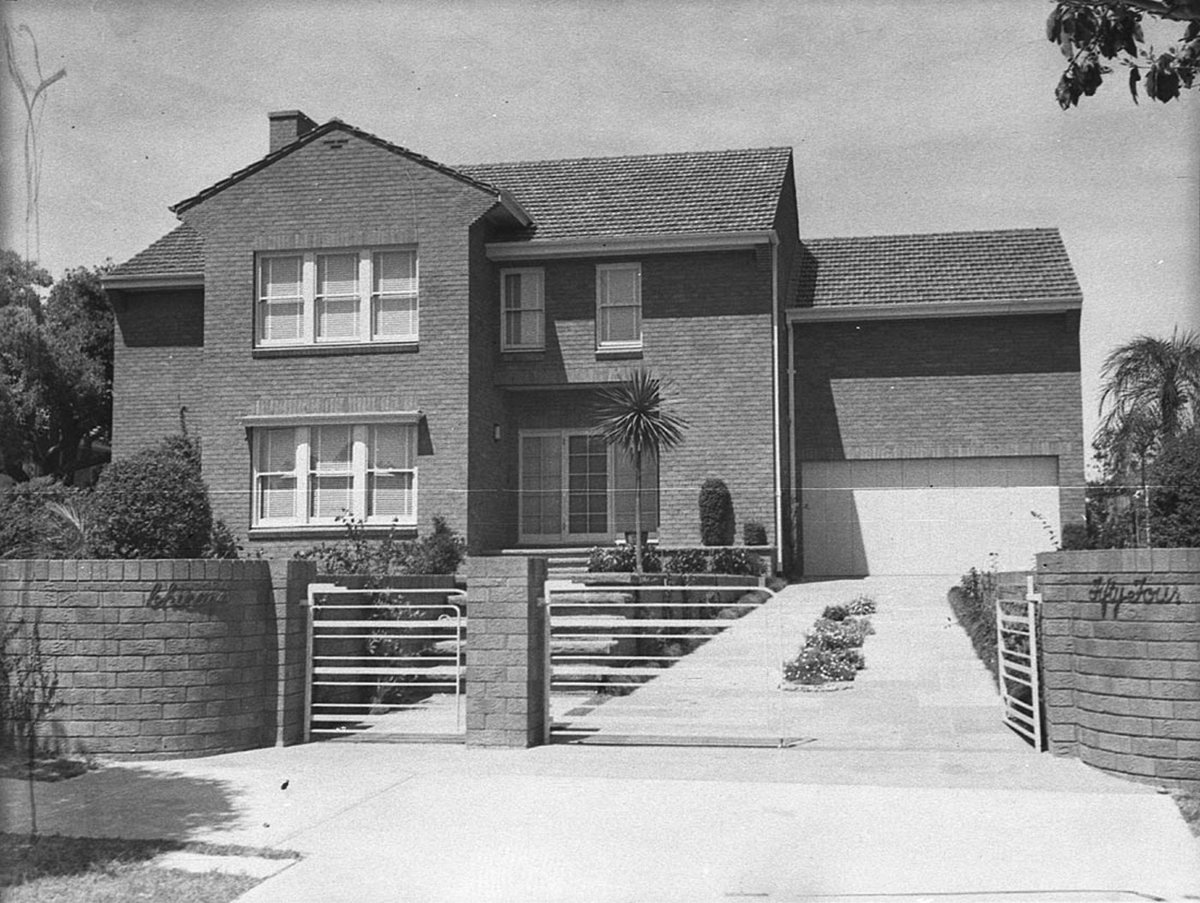 Whittles home Strathfield taken for Building Publishing Co, 1943
