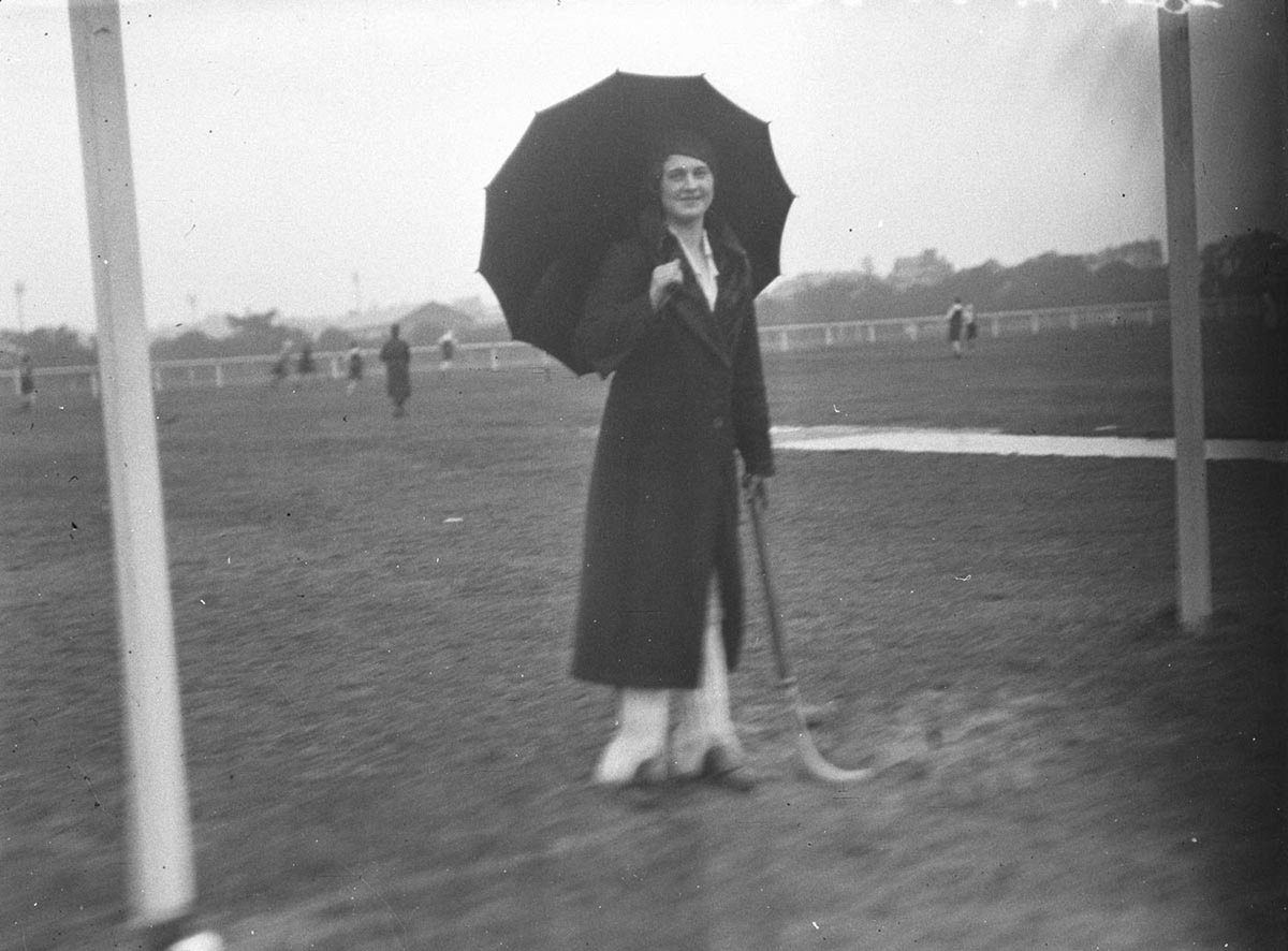 Woman hockey official (1934)