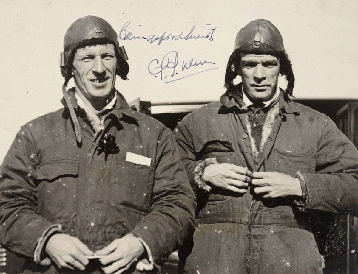 Charles Kingsford-Smith and Charles Ulm, on landing after the first trans-Pacific flight, Mascot, 10 June 1928
