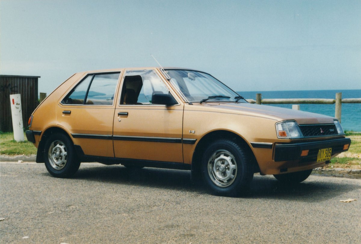 1983 Mitsubishi Colt (RB) GL 5-door hatchback, Sydney