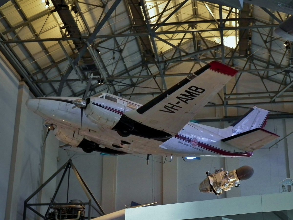 1967 Beechcraft Queenair B80 air ambulance, Sydney