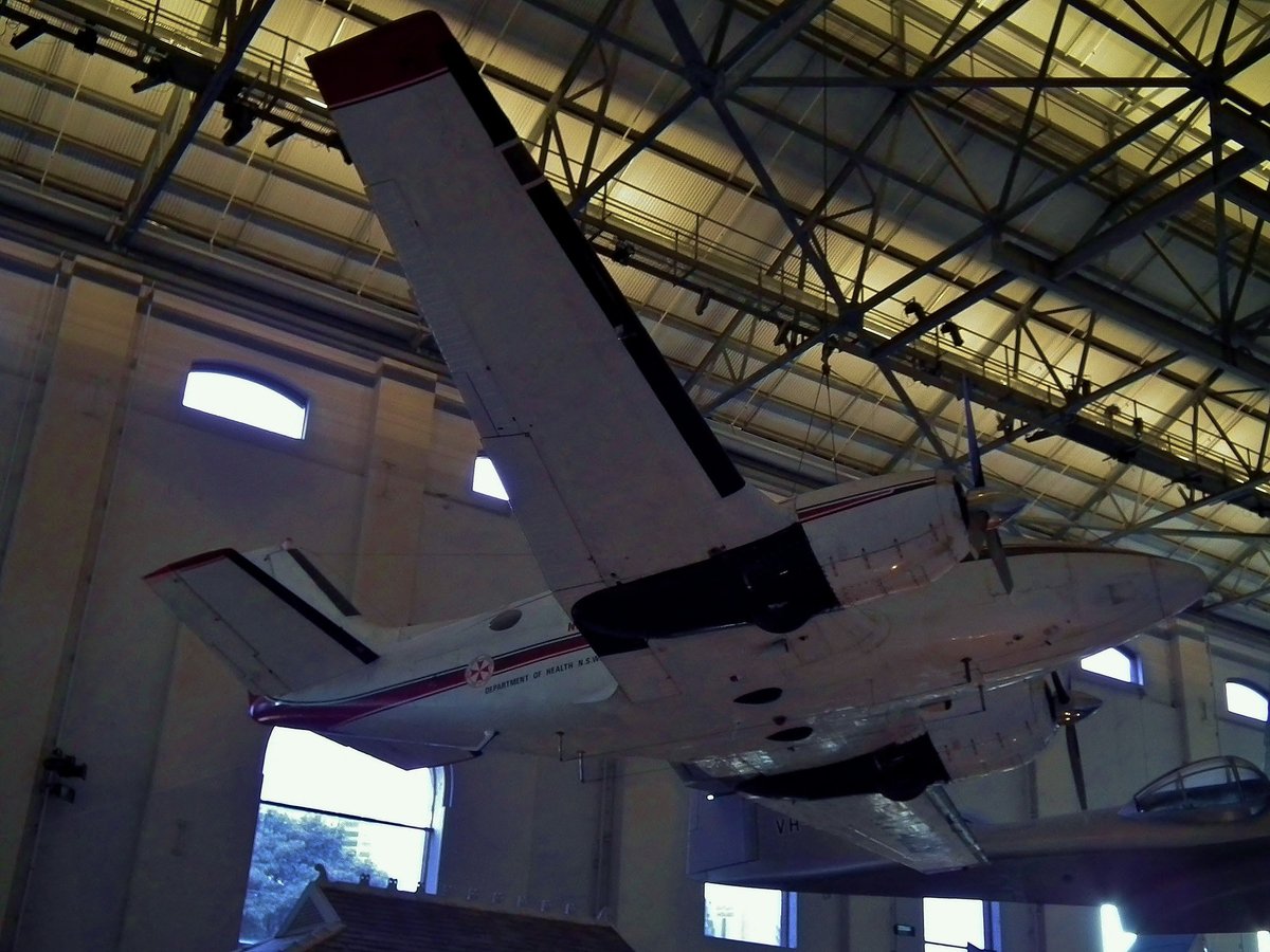 1967 Beechcraft Queenair B80 air ambulance, Sydney