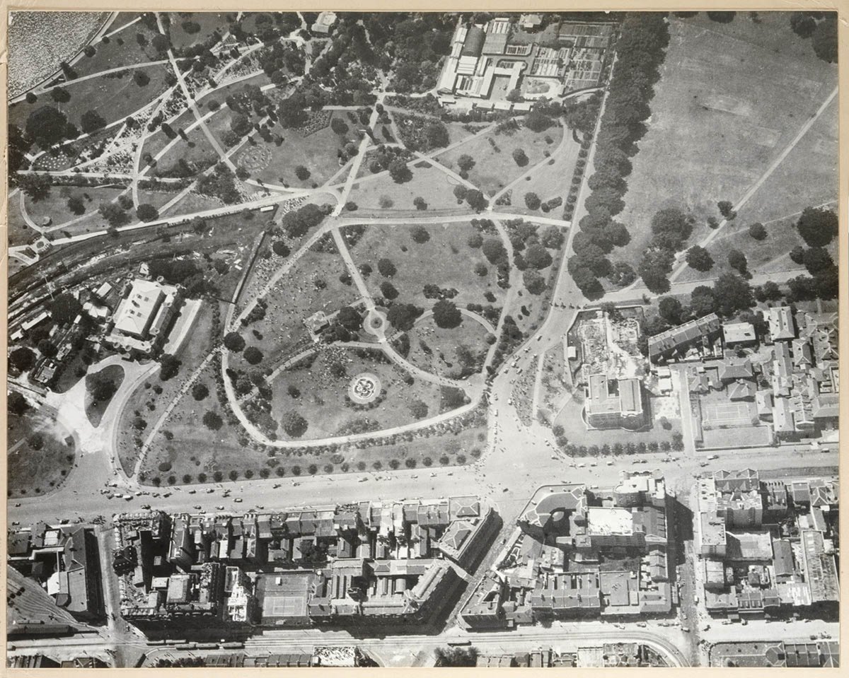 Sydney from the air, 1920 - photographed by Frank Hurley, Sydney city centre