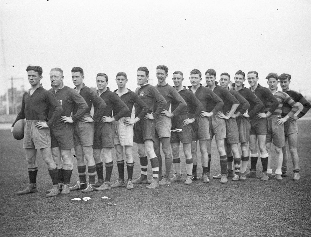 Rugby league, c. 1934, by Sam Hood, Sydney