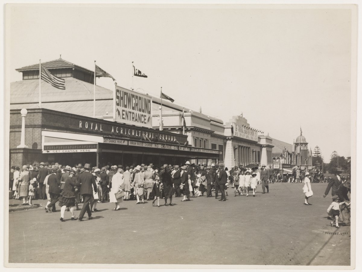 Views of the Showground, pavilions and crowds, c. 1930s by Sam Hood, Moore Park