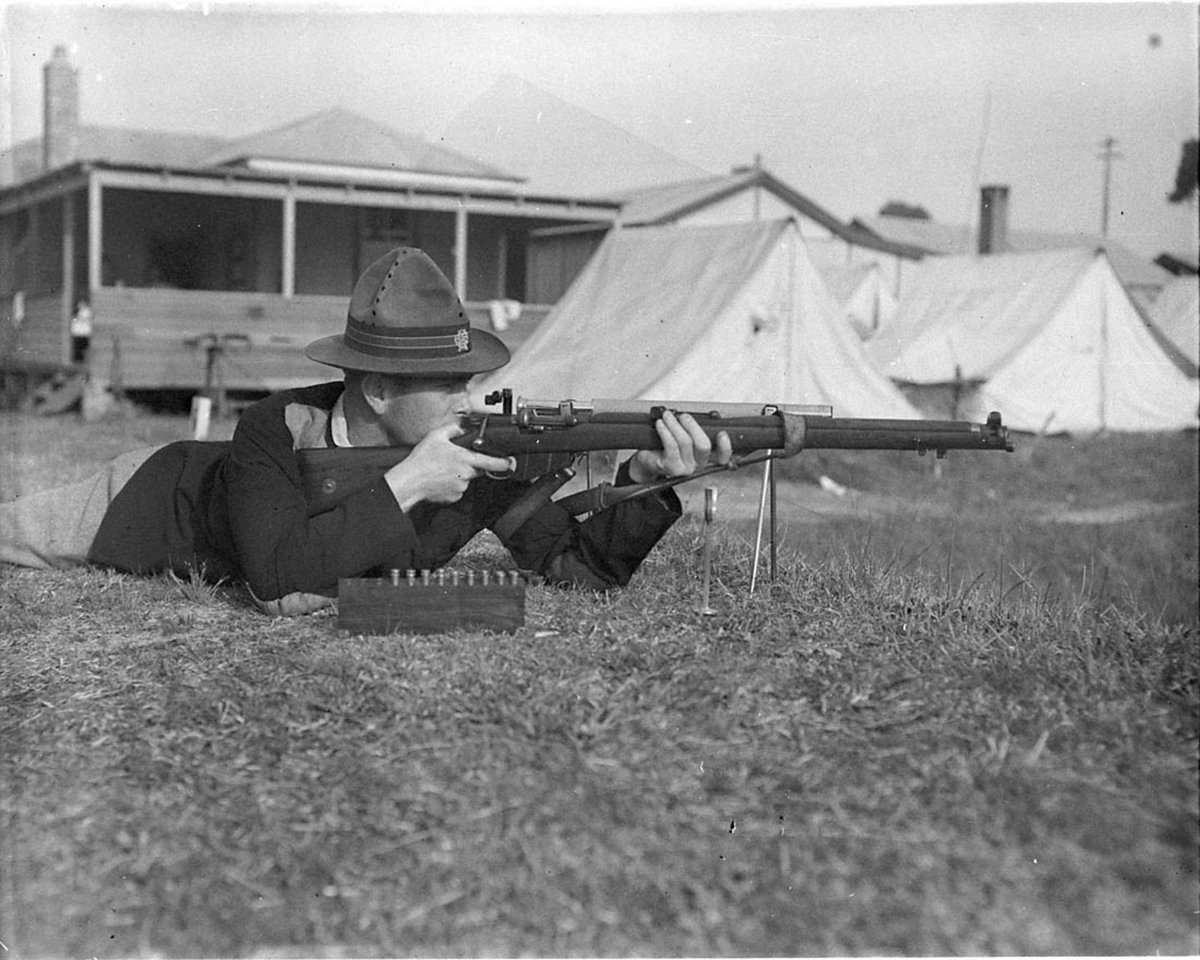 National Rifle Association meeting at Anzac Rifle Range (then Liverpool), ca. 1930 - photographer Sam Hood (c. 1930)