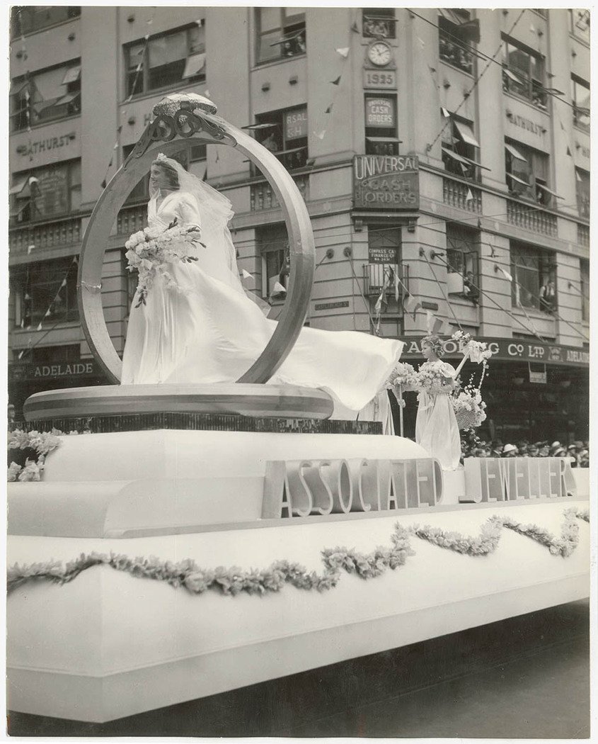 Float in Sesquicentenary parade "Australia's March to Nationhood", 26 Jan 1938, Walkabout, Sydney