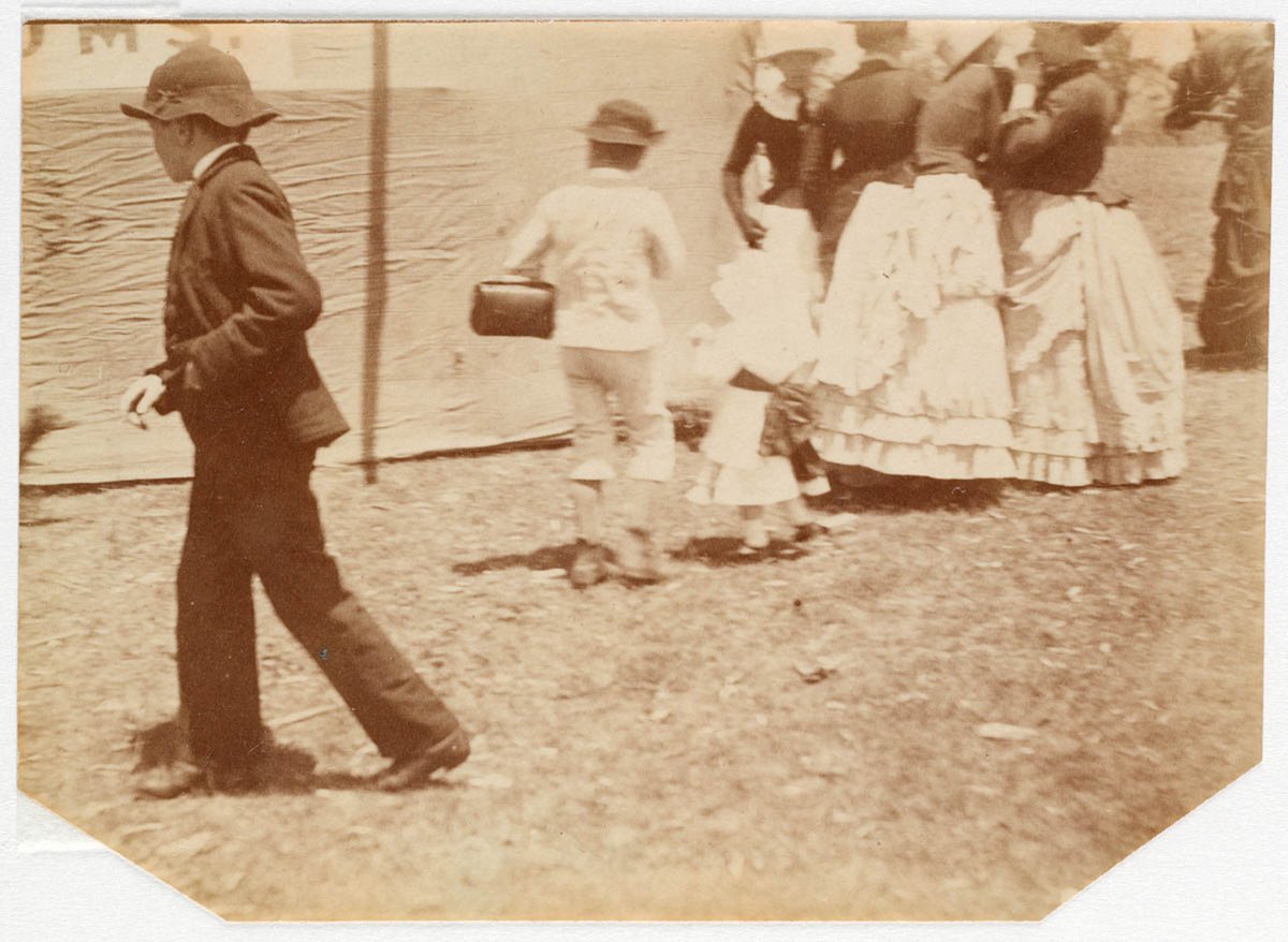 Children in street from Sydney, ca. 1885-1890 - photographed by Arthur K. Syer (1885–90)