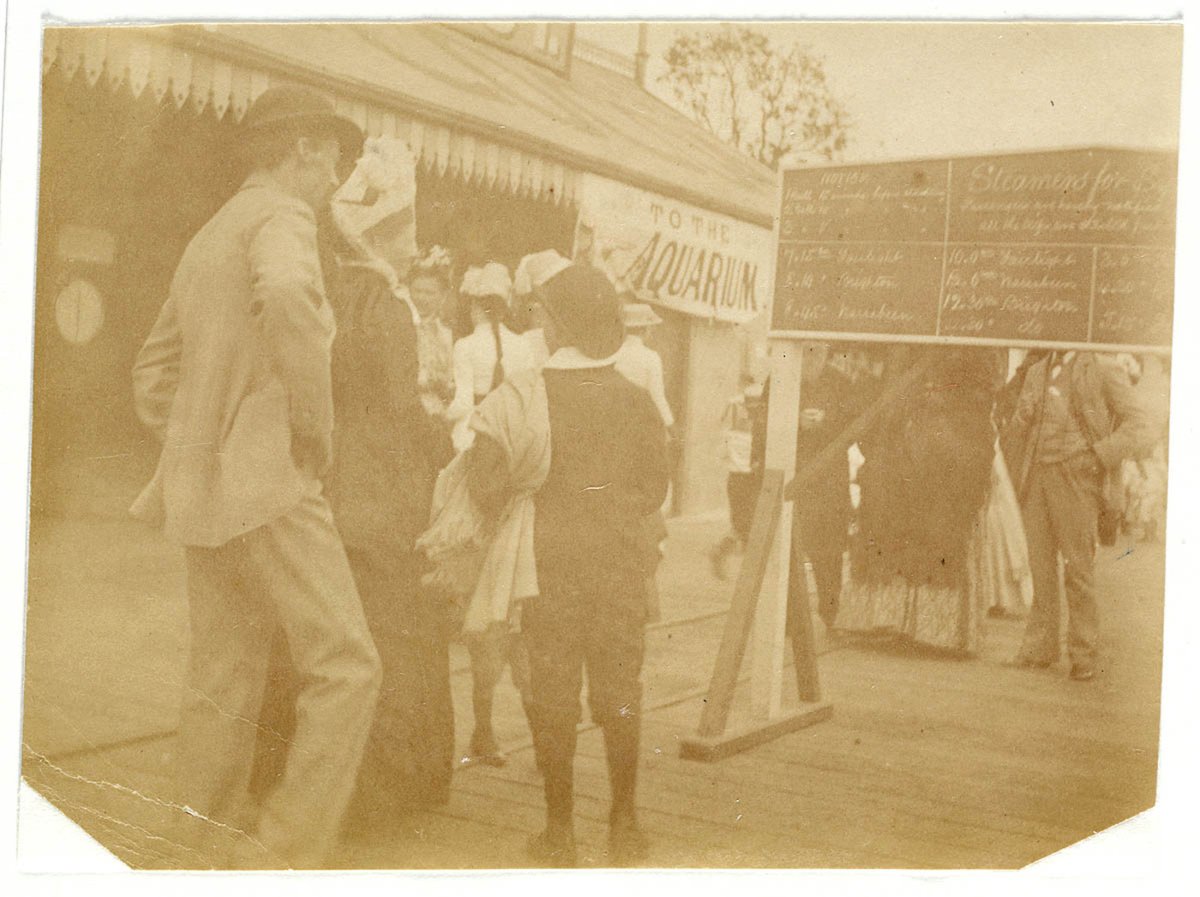 Manly Ferry Wharf from Sydney, ca. 1885-1890 - photographed by Arthur K. Syer (1885–90)