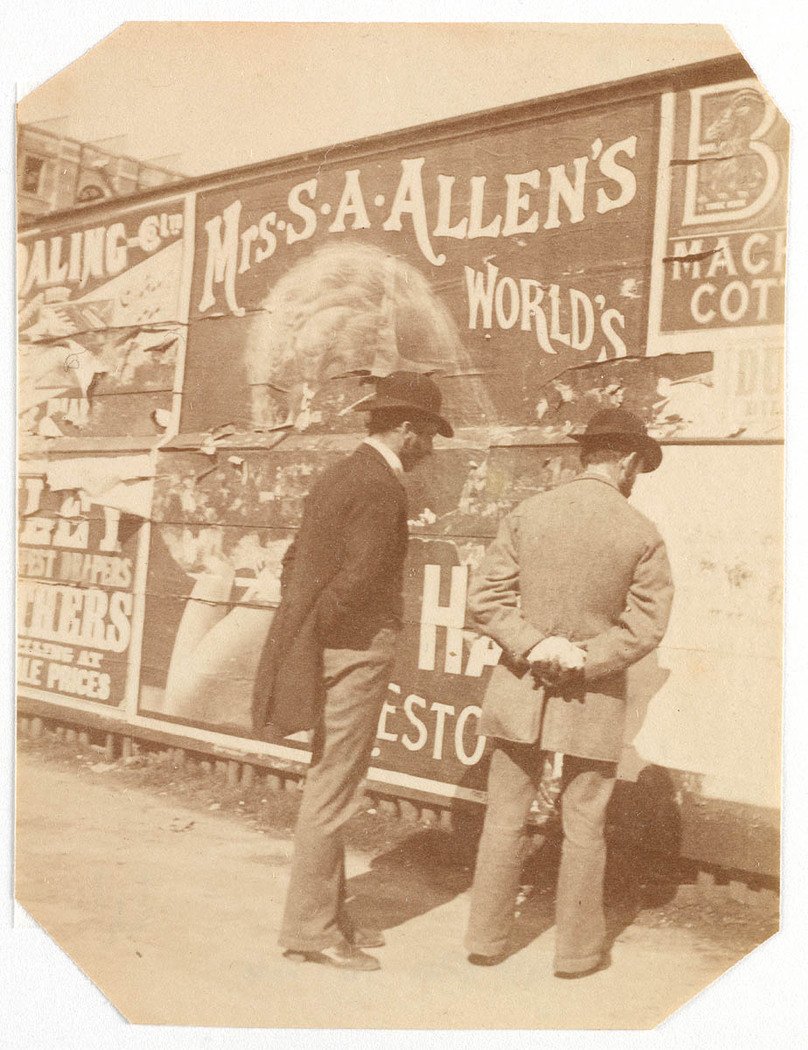 Advertising hoarding from Sydney, ca. 1885-1890 - photographed by Arthur K. Syer (1885–90)