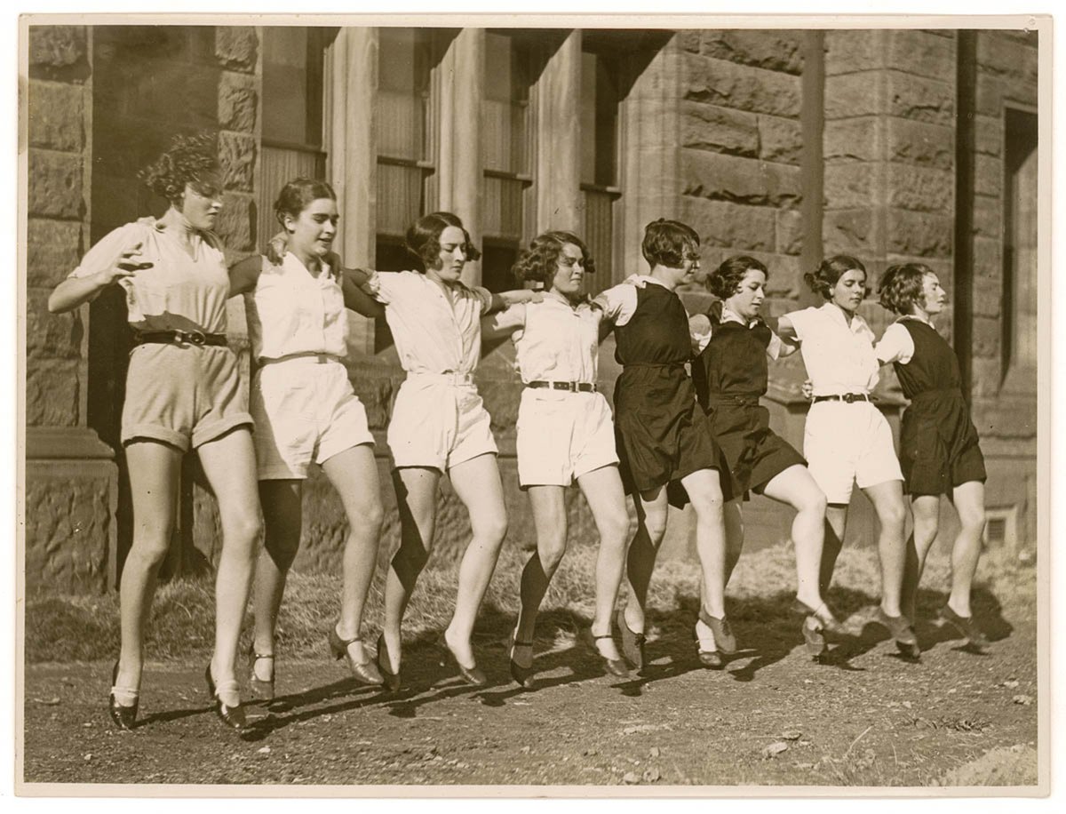 Girls dancing, c. 1930s, by Sam Hood, Sydney