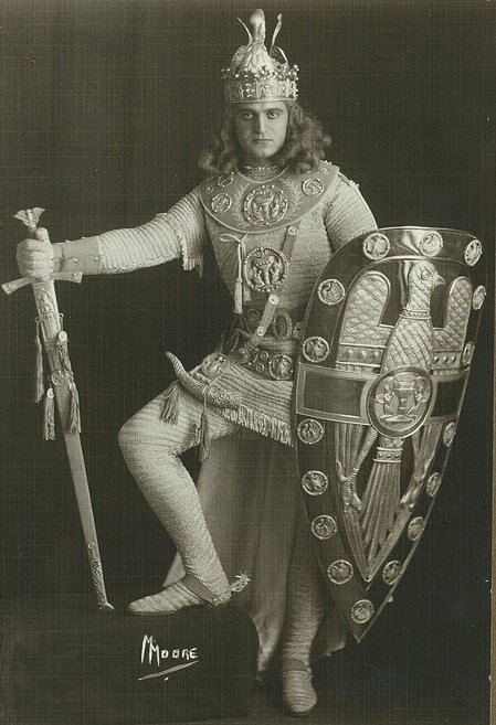Francesco Zeni, Italian dramatic tenor, as Lohengrin, Sydney, 1911 - May Moore