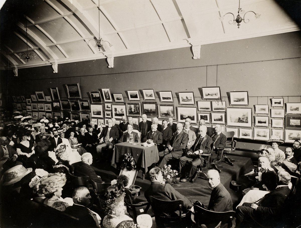Mitchell Library, opening ceremony, 8th March, 1910, by unknown photographer, Sydney