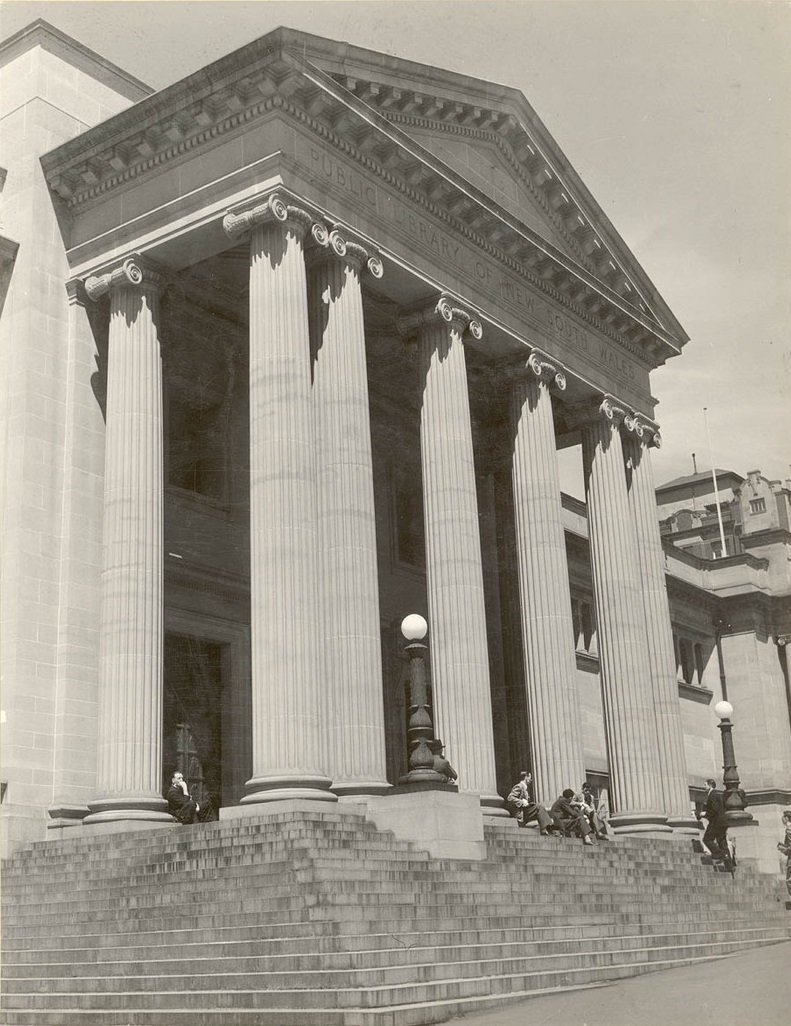 Public Library of New South Wales, 1948, by unknown photographer, Sydney