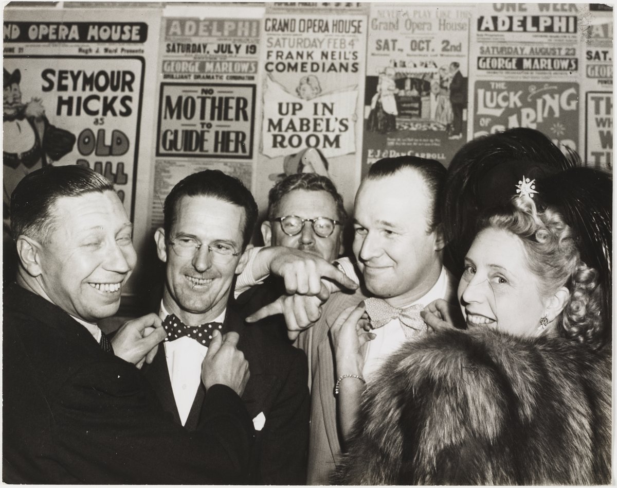 George Formby (left) in Sydney, (1947 ?), by Ted Hood, Haymarket (1913–57)