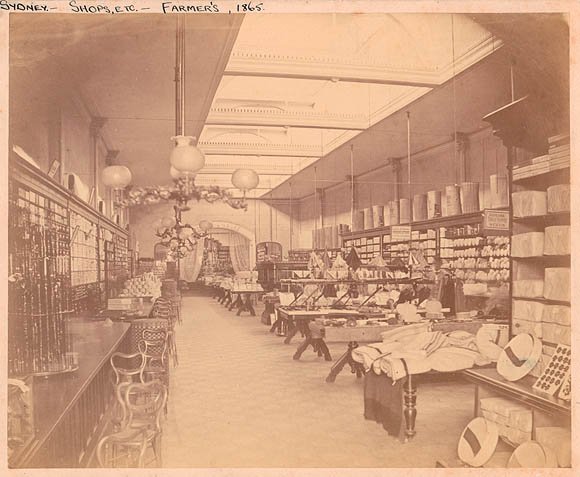 Farmer and Company, interior view of `Victoria House' department store, Pitt Street, Sydney, c. 1865 (1870?), Sydney city centre (1865–70)