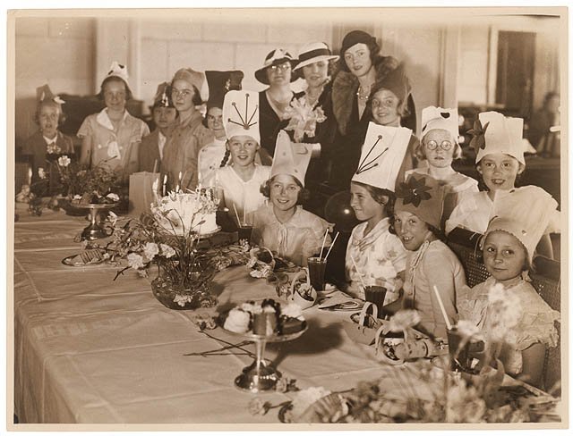 Girl's 9th birthday party, c. 1930s - Sam Hood