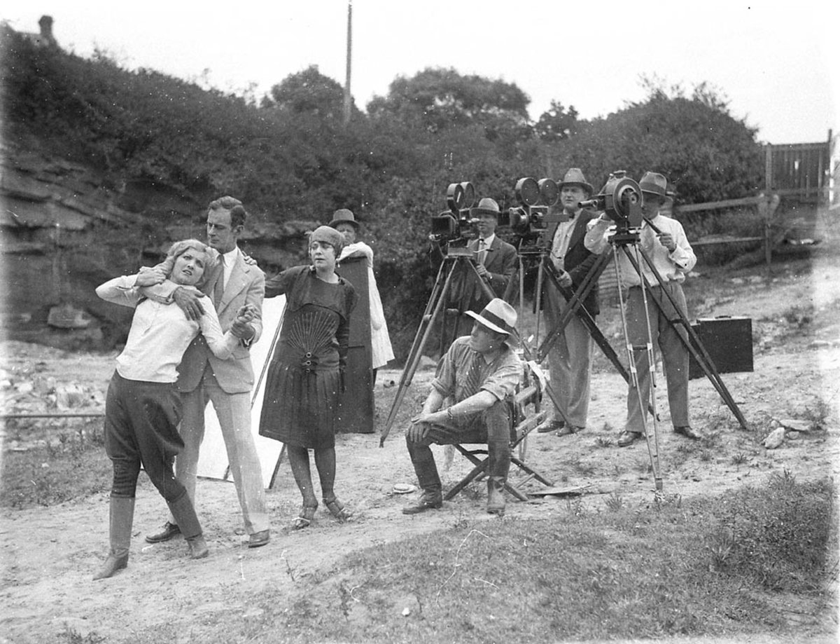 William Reed filming "The Romance of Runnibede", Sydney, 1927 - Sam Hood