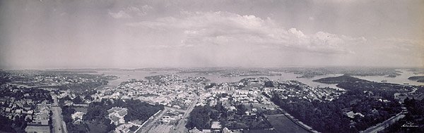 Sydney from a balloon, 27 March 1904, North Sydney