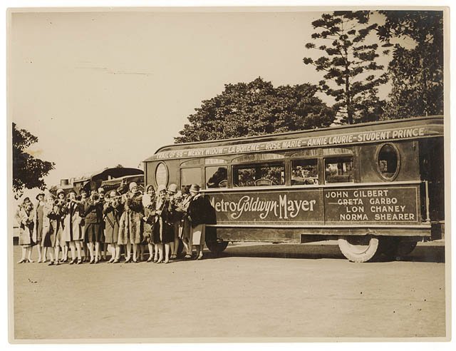 American women's jazz band "Ingenues" and the "Trackless Train", Sydney, late 1920's - Sam Hood (1920s)