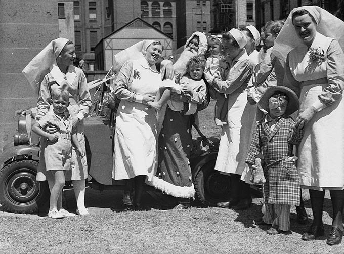 RPA Hospital Christmas, December 1944 - by Sam Hood, Camperdown