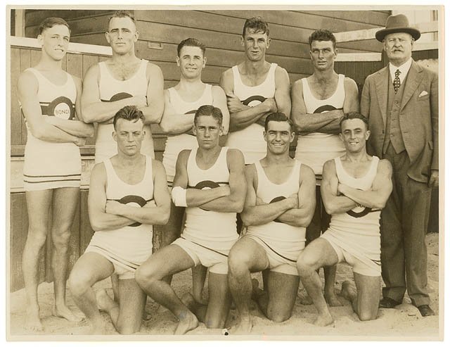 Bondi surf lifesavers, n.d. - by Sam Hood (1930)