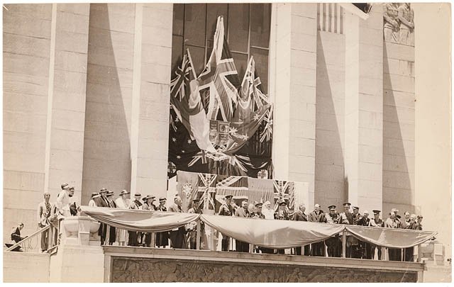 HRH the Duke of Gloucester opened the War Memorial, Hyde Park, Sydney, November 1938 - photograph by Sam Hood, Sydney city centre (1934)