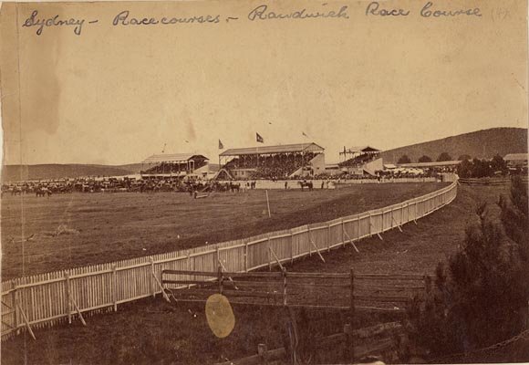 Randwick Racecourse, Sydney, (1863) - by unknown photographer