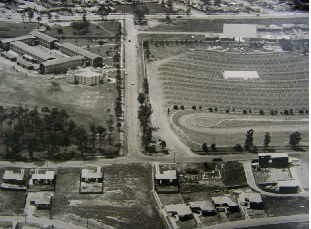 Aerial View of Bass Hill, 1958