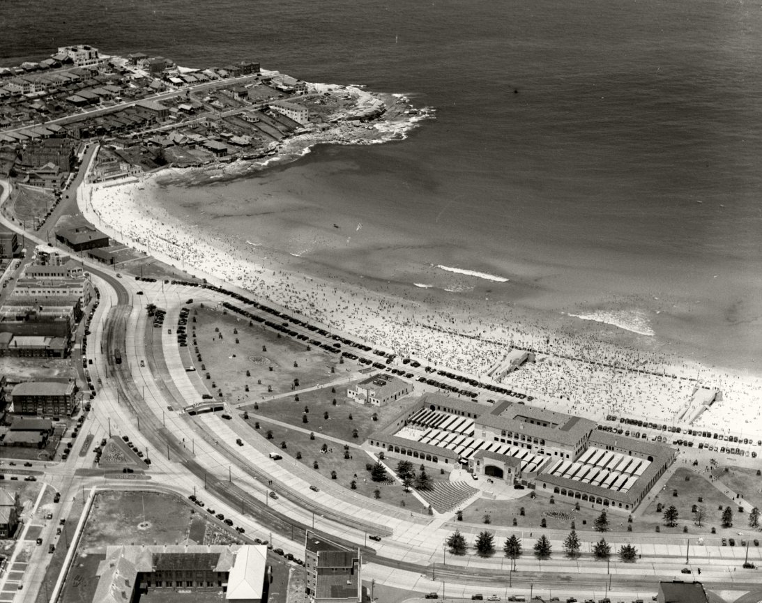 Bondi Surf Sheds and Beach - c.1937 (c. 1937)