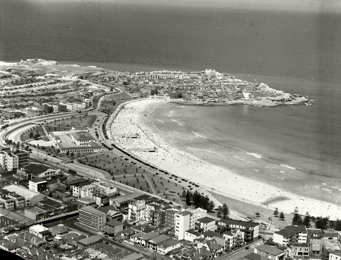 Bondi Beach and Ben Buckler looking North - 1937