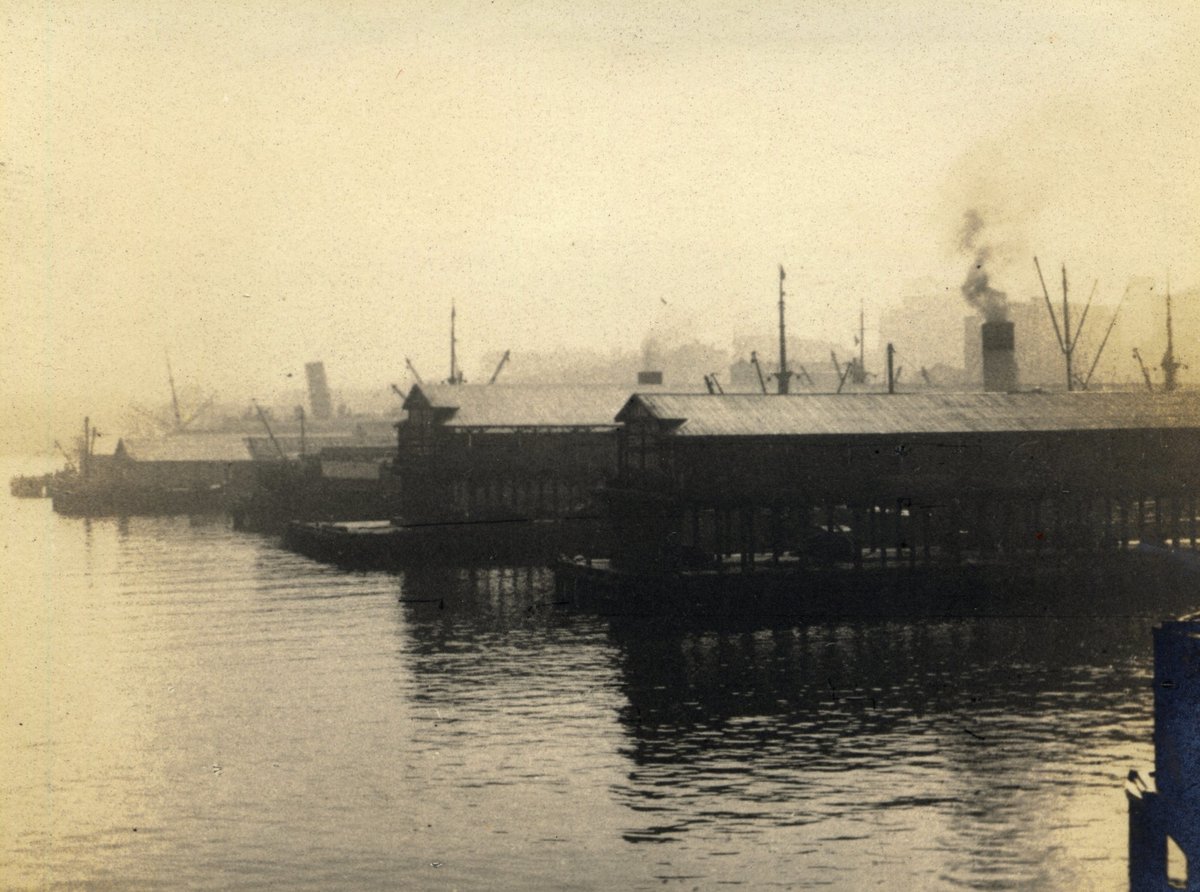 'Wharves at Darling Harbour' RAHS-Osborne Collection (1930)