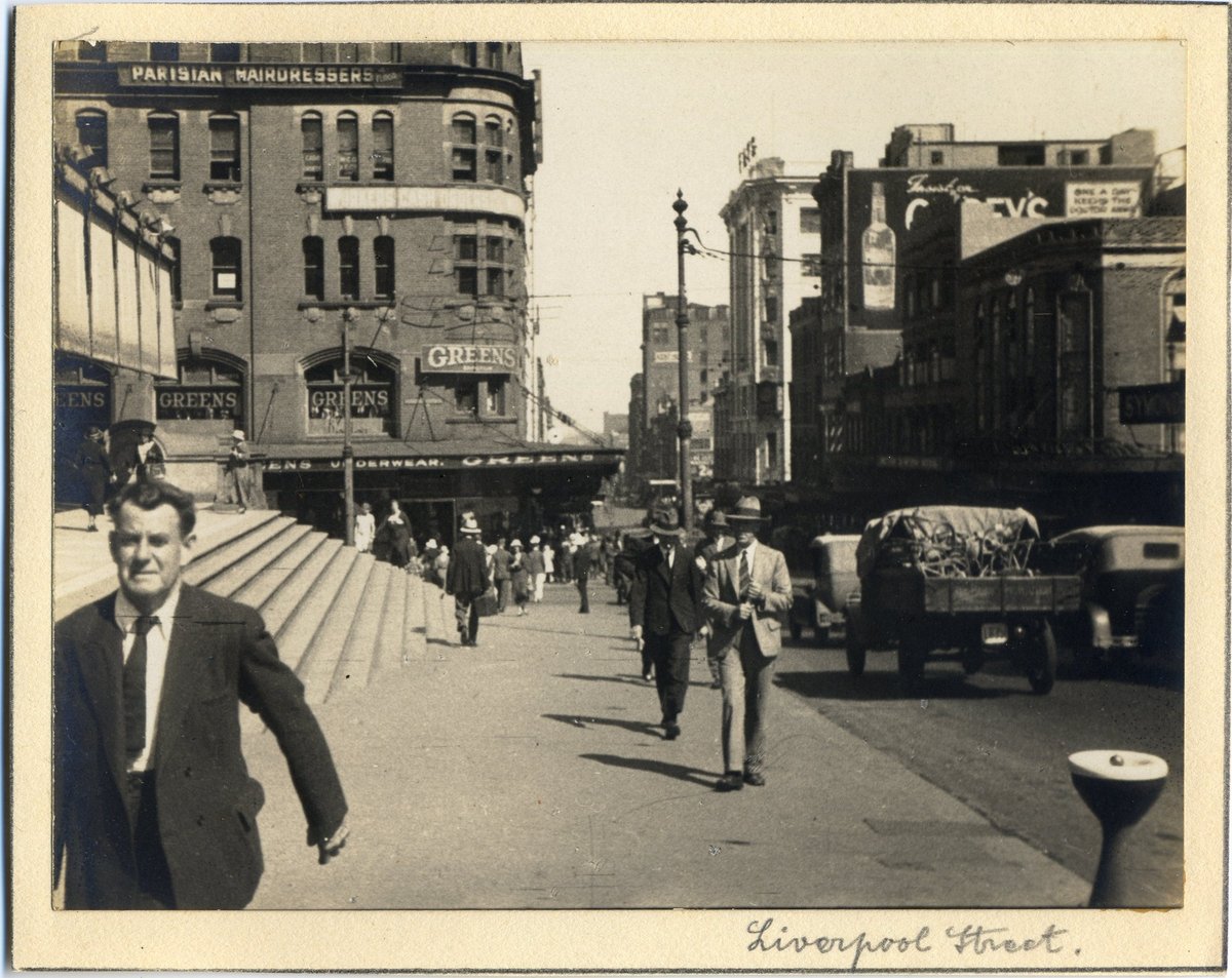 'Liverpool Street' RAHS-Osborne Collection, Sydney city centre (1930)
