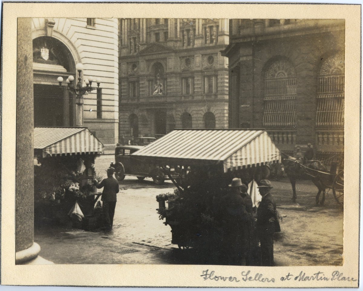 'Flower Sellers at Martin Place' RAHS-Osborne Collection (1930)