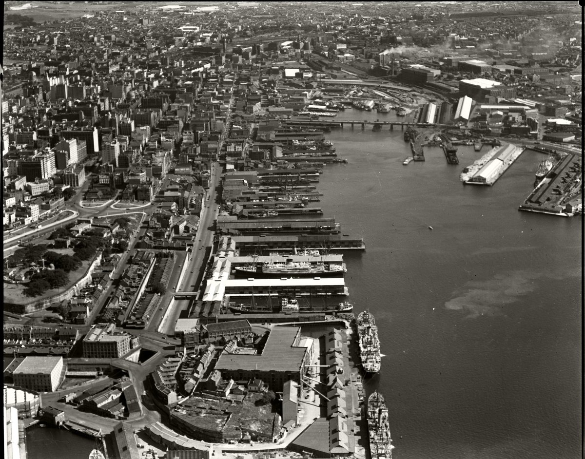 Darling Harbour and Pyrmont Bridge, 26 Nov 1937