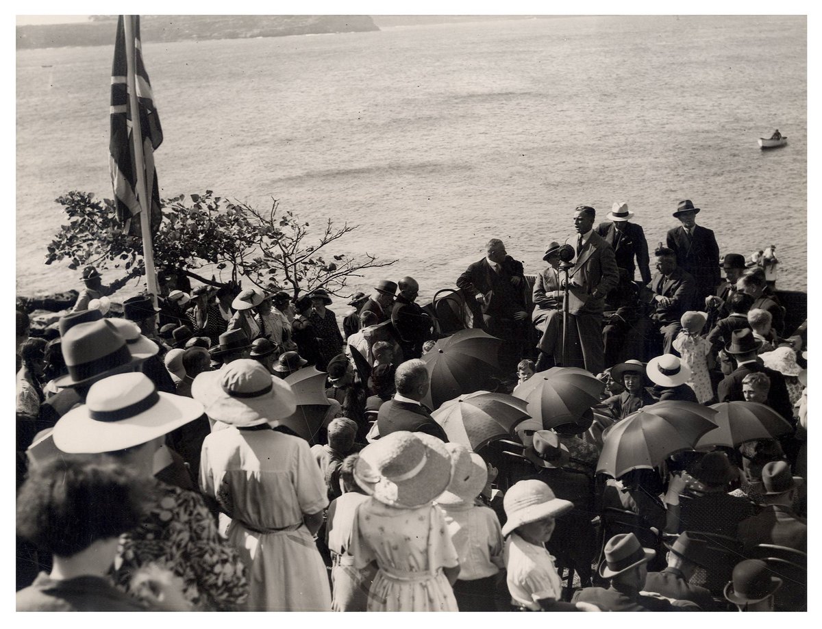 Group of People at Camp Cove - Sesquicentenary Celebrations, Sydney Harbour (1938)