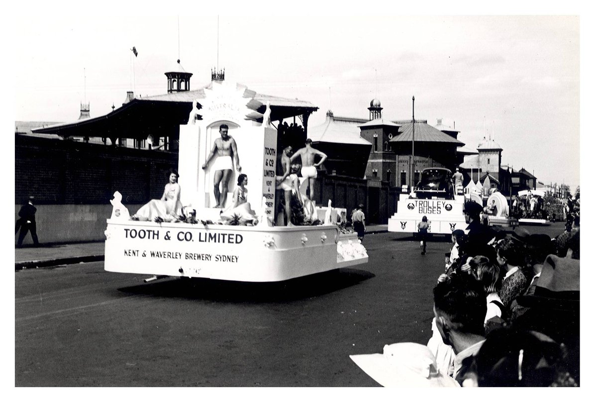 Tooth and Co. float- “Australia's March to Nationhood” Australian 150th Anniversary Celebration, Moore Park (1938)