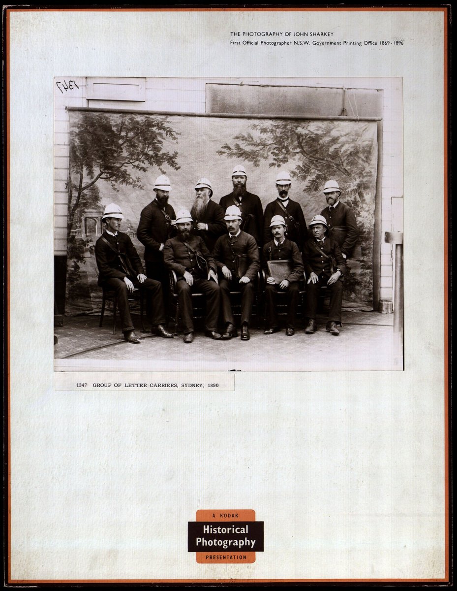 1347. Group of Letter Carriers, Sydney. (Dated 1890). John Sharkey