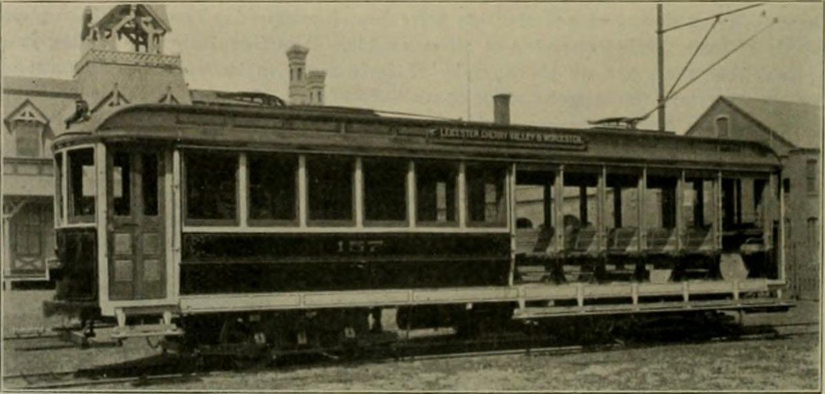 Combination car of the Worcester and Suburban Street Railway, circa 1902, Sydney (c. 1902)