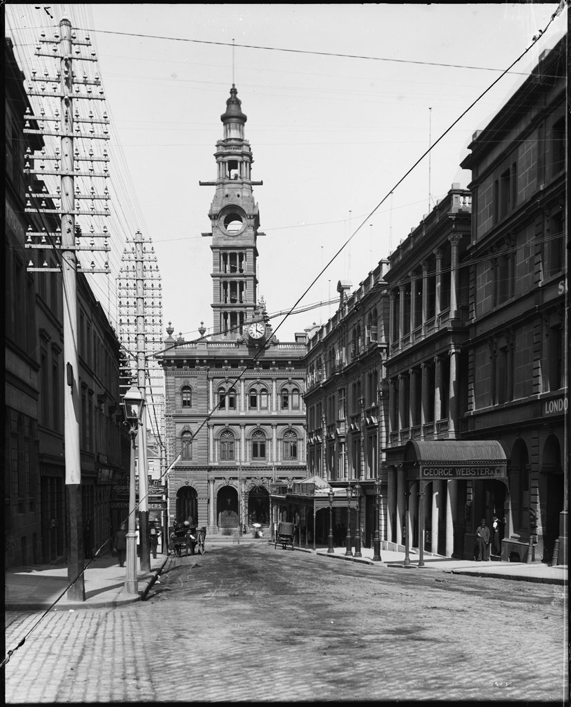 Barrack Street, Sydney from The Powerhouse Museum Collection, Sydney city centre (c. 1900)