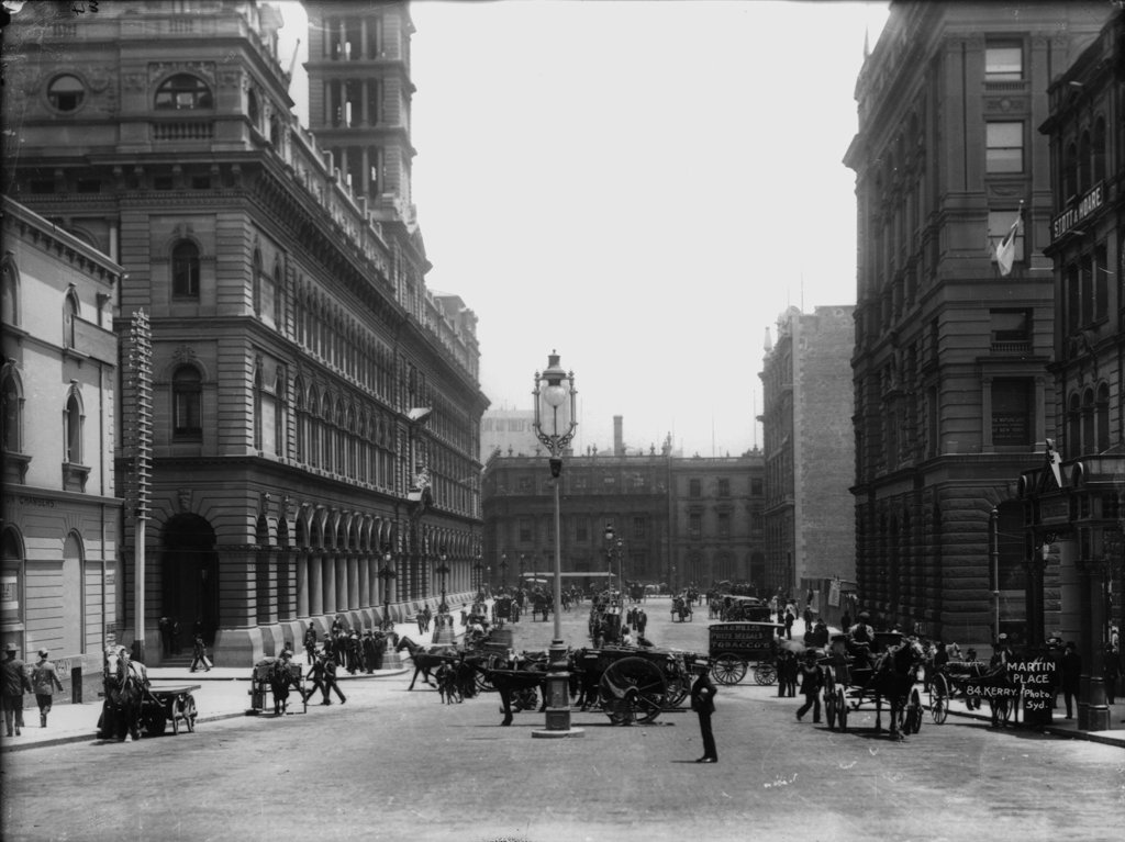 Martin Place from The Powerhouse Museum Collection (c. 1900)