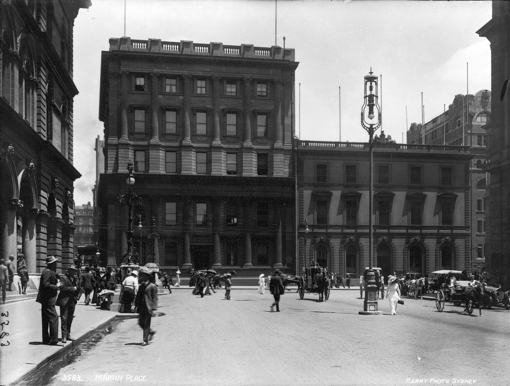 Martin Place, Sydney from The Powerhouse Museum Collection (c. 1900)