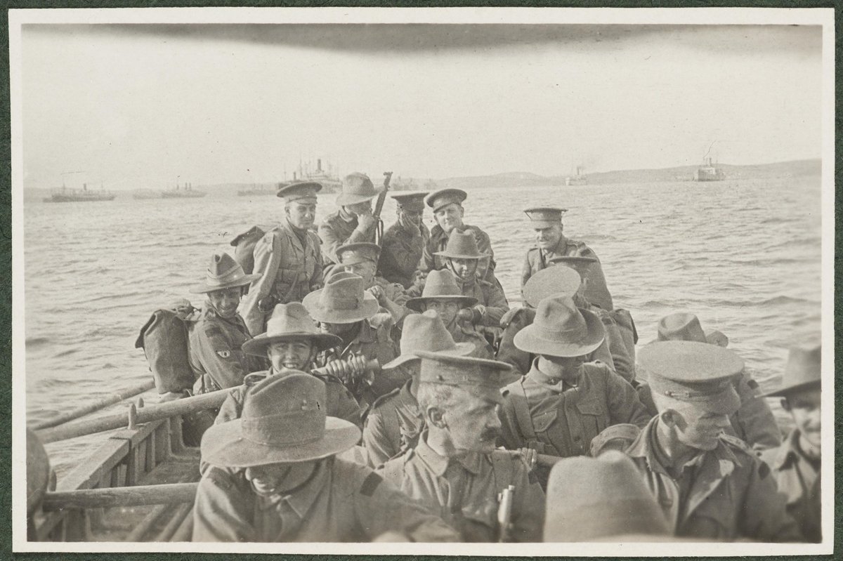 'A Turn at the Oars' (Troops practising landing), 1914