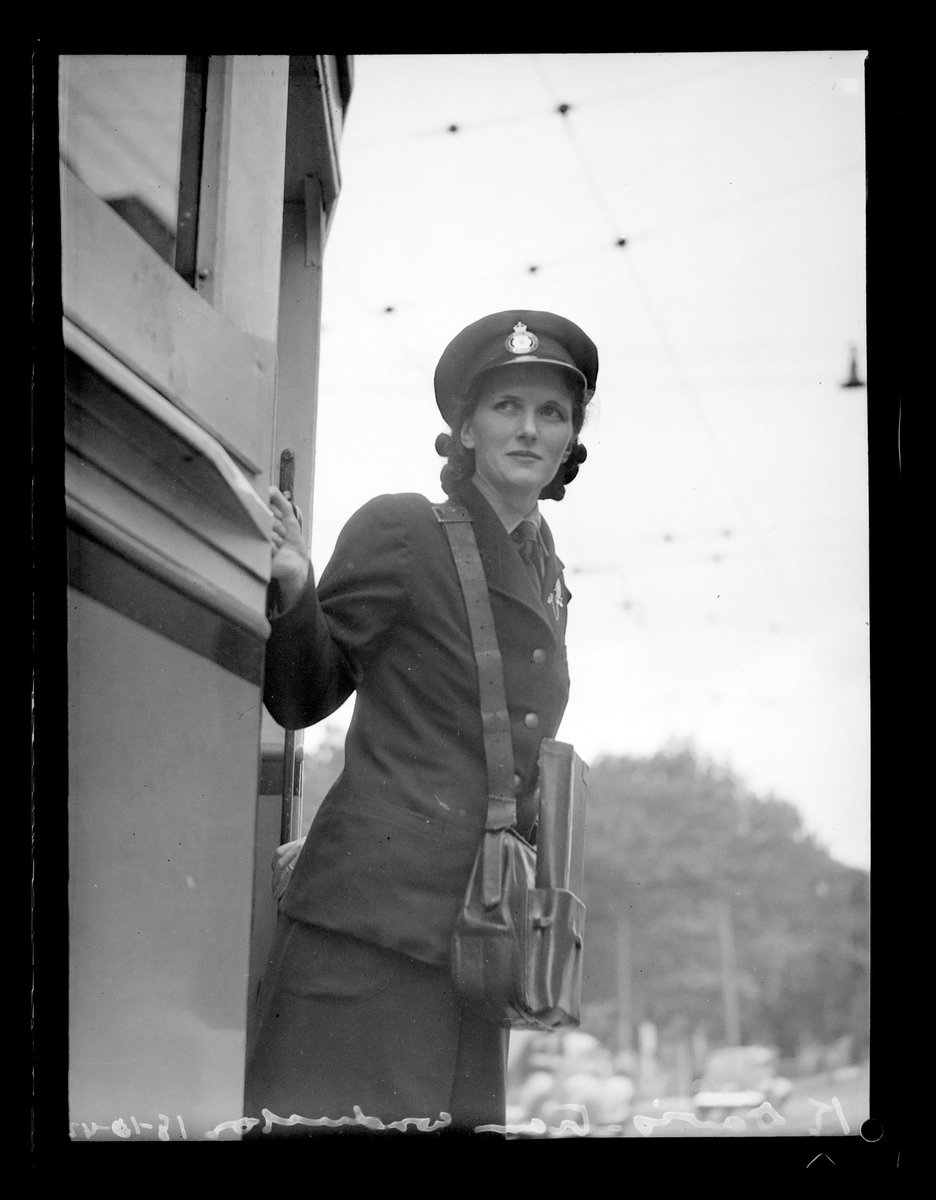 K. Davis - Tramwoman at work (and other tram photographs), 1933-1942, Sydney (1940)