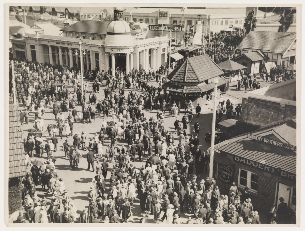 Views of the Showground, pavilions and crowds, c. 1930s, by Sam Hood, Moore Park