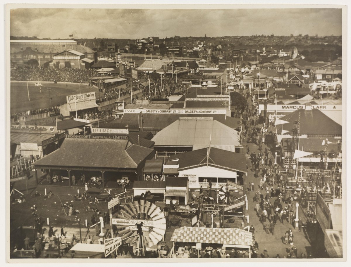 Views of the Showground, pavilions and crowds, c. 1930s, by Sam Hood, Moore Park