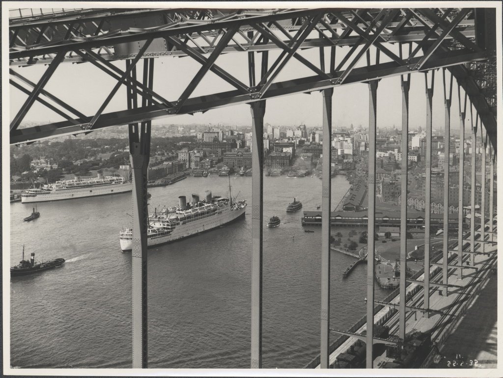 Harbour Bridge and Circular Quay, 1932