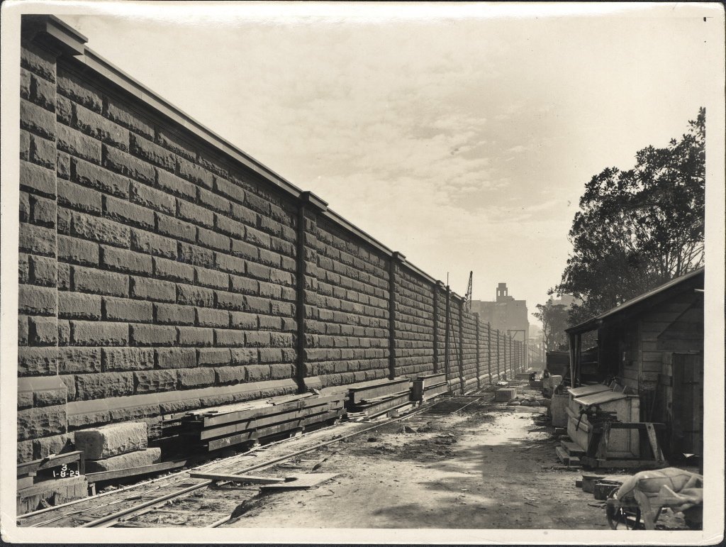 Construction of approach to Sydney Underground Railway, 1929