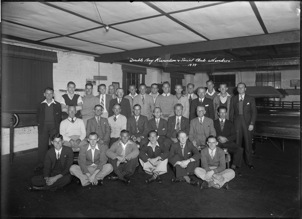 Double Bay Recreation and Social Club members (1939)